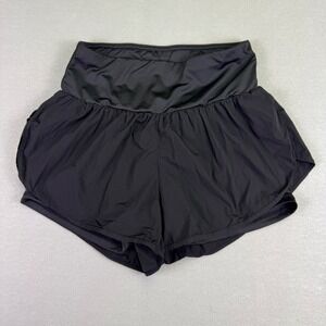 Cadmus Women's Running Shorts Sports Wear Black Thigh Pocket Size Small